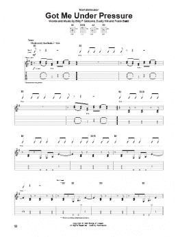 page one of Got Me Under Pressure (Guitar Tab)