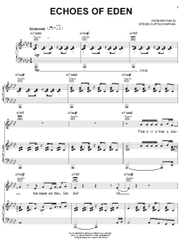 page one of Echoes Of Eden (Piano, Vocal & Guitar Chords (Right-Hand Melody))