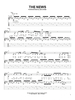 page one of The News (Guitar Tab)