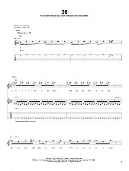 page one of 36 (Guitar Tab)