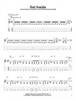 page one of Get Inside (Guitar Tab)