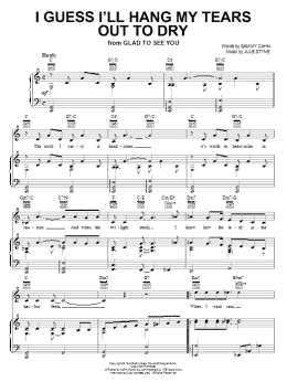 page one of I Guess I'll Hang My Tears Out To Dry (Piano, Vocal & Guitar Chords (Right-Hand Melody))