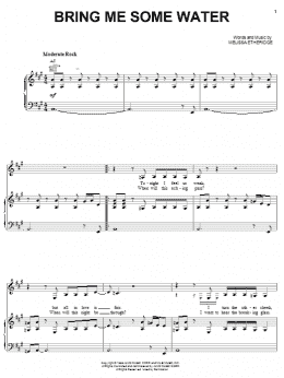 page one of Bring Me Some Water (Piano, Vocal & Guitar Chords (Right-Hand Melody))