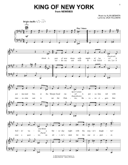 page one of King Of New York (Piano, Vocal & Guitar Chords (Right-Hand Melody))
