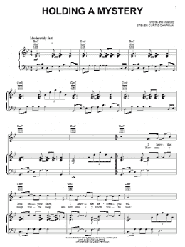 page one of Holding A Mystery (Piano, Vocal & Guitar Chords (Right-Hand Melody))