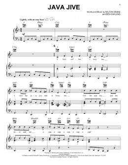 page one of Java Jive (Piano, Vocal & Guitar Chords (Right-Hand Melody))