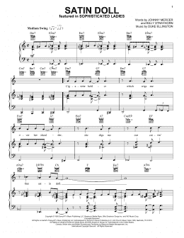 page one of Satin Doll (Piano, Vocal & Guitar Chords (Right-Hand Melody))