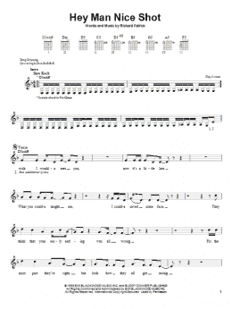 page one of Hey Man Nice Shot (Easy Guitar)