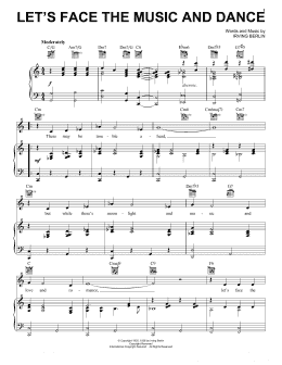 page one of Let's Face The Music And Dance (Piano, Vocal & Guitar Chords (Right-Hand Melody))