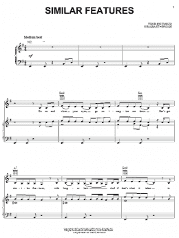 page one of Similar Features (Piano, Vocal & Guitar Chords (Right-Hand Melody))