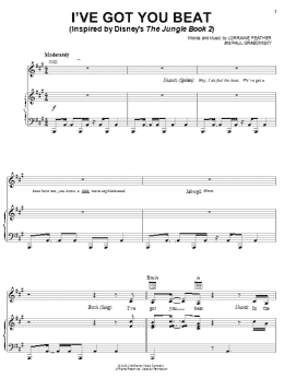 page one of I've Got You Beat (Piano, Vocal & Guitar Chords (Right-Hand Melody))