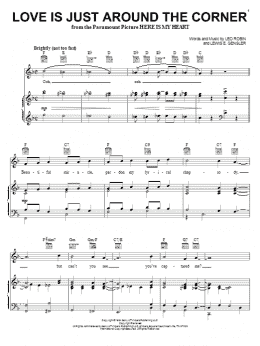 page one of Love Is Just Around The Corner (Piano, Vocal & Guitar Chords (Right-Hand Melody))