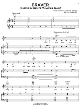 page one of Braver (Piano, Vocal & Guitar Chords (Right-Hand Melody))