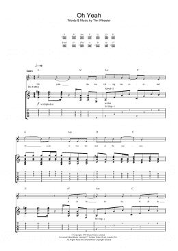 page one of Oh Yeah (Guitar Tab)