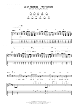 page one of Jack Names The Planets (Guitar Tab)