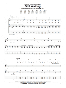page one of Still Waiting (Guitar Tab)