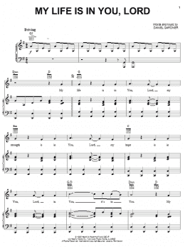 page one of My Life Is In You, Lord (Piano, Vocal & Guitar Chords (Right-Hand Melody))