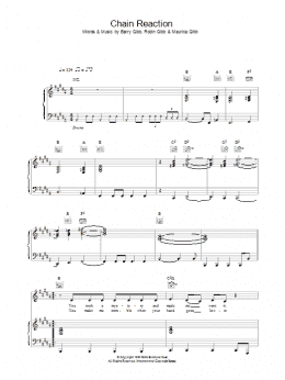 page one of Chain Reaction (Piano, Vocal & Guitar Chords)