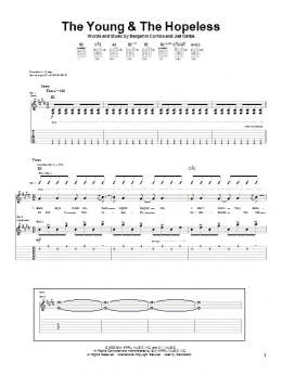 page one of The Young & The Hopeless (Guitar Tab)
