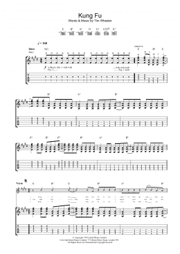 page one of Kung Fu (Guitar Tab)