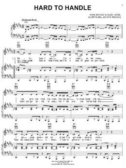 page one of Hard To Handle (Piano, Vocal & Guitar Chords (Right-Hand Melody))