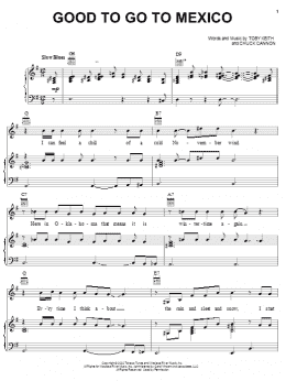 page one of Good To Go To Mexico (Piano, Vocal & Guitar Chords (Right-Hand Melody))