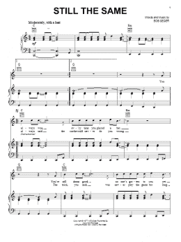 page one of Still The Same (Piano, Vocal & Guitar Chords (Right-Hand Melody))