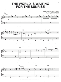 page one of The World Is Waiting For The Sunrise (Piano Solo)