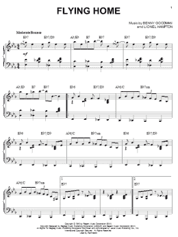 page one of Flying Home (Piano Solo)