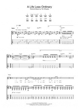 page one of A Life Less Ordinary (Guitar Tab)
