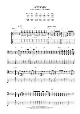 page one of Goldfinger (Guitar Tab)
