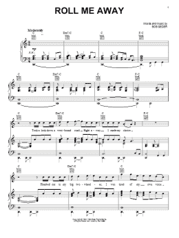 page one of Roll Me Away (Piano, Vocal & Guitar Chords (Right-Hand Melody))