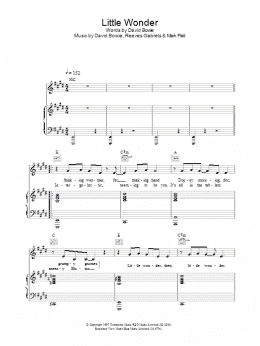 page one of Little Wonder (Piano, Vocal & Guitar Chords)
