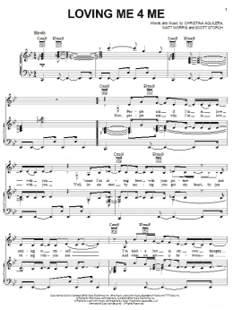 page one of Loving Me 4 Me (Piano, Vocal & Guitar Chords (Right-Hand Melody))