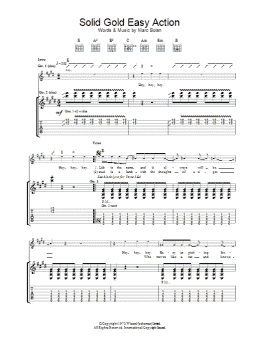 page one of Solid Gold Easy Action (Guitar Tab)