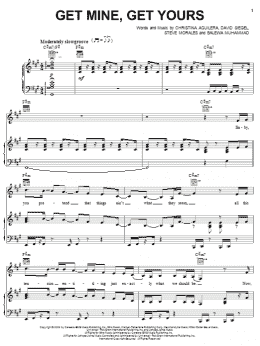 page one of Get Mine, Get Yours (Piano, Vocal & Guitar Chords (Right-Hand Melody))