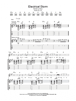 page one of Electrical Storm (Guitar Tab)
