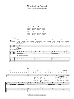 page one of Comfort In Sound (Guitar Tab)
