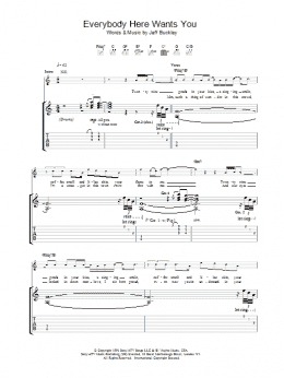 page one of Everybody Here Wants You (Guitar Tab)