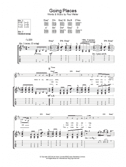 page one of Going Places (Guitar Tab)