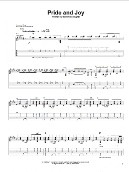 page one of Pride And Joy (acoustic version) (Guitar Tab)