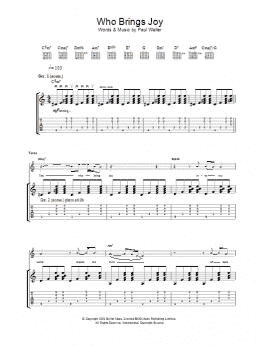 page one of Who Brings Joy (Guitar Tab)