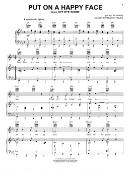 page one of Put On A Happy Face (Piano, Vocal & Guitar Chords (Right-Hand Melody))