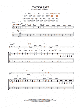 page one of Morning Theft (Guitar Tab)