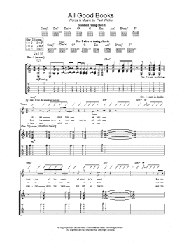 page one of All Good Books (Guitar Tab)