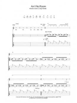 page one of Ain't No Room (Guitar Tab)