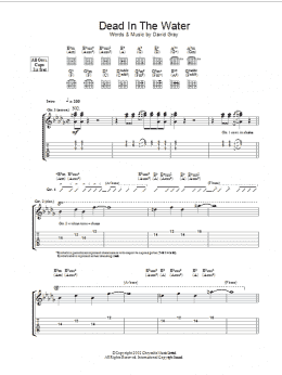 page one of Dead In The Water (Guitar Tab)