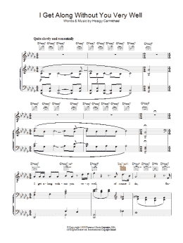 page one of I Get Along Without You Very Well (Piano, Vocal & Guitar Chords)