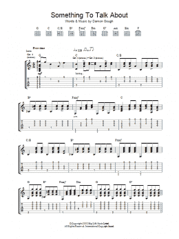 page one of Something To Talk About (Guitar Tab)