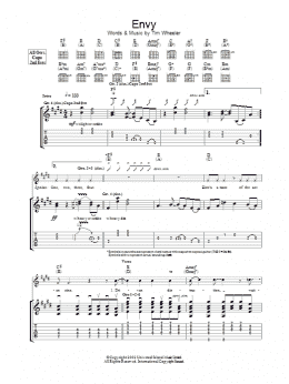 page one of Envy (Guitar Tab)